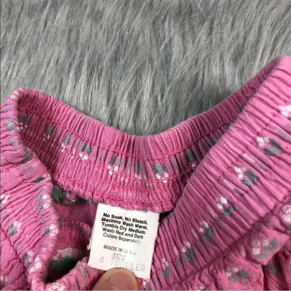 Vintage Oshkosh Bgosh Toddler Girls Pink Ruffle Tiered Skirt